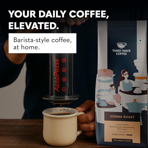 Image of THIRD WAVE COFFEE | Vienna Roast | 100% Arabica | Dark Roast | Aero Press | Medium Grind | 250 grams | Pouch