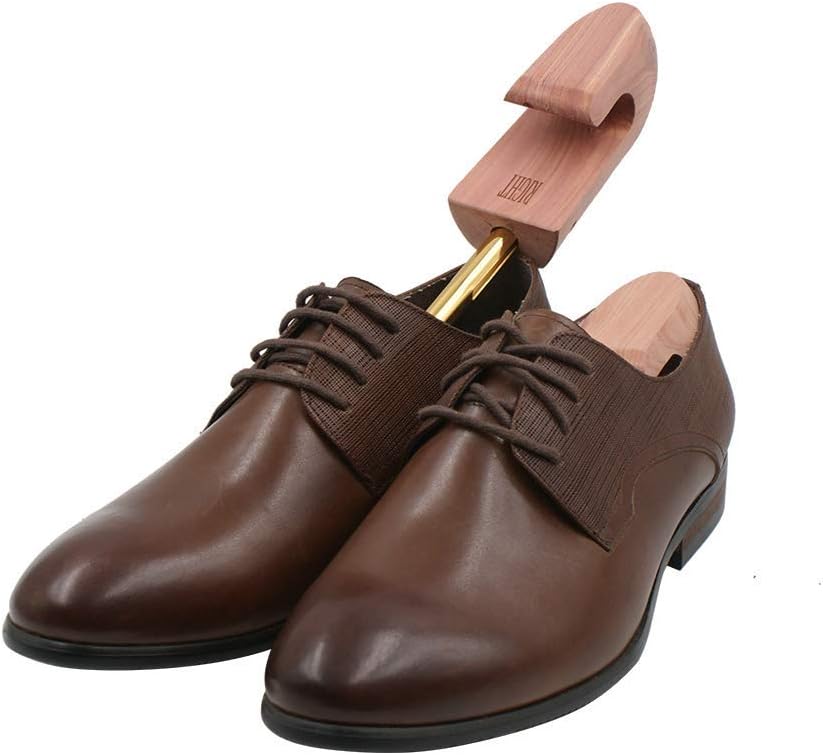 mens shoe trees Red Cedar Wood Single Tube with Split Toe Design 2PKS