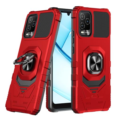 Coque BLU View 5 Pro rouge double couche avec verre trempé - 7