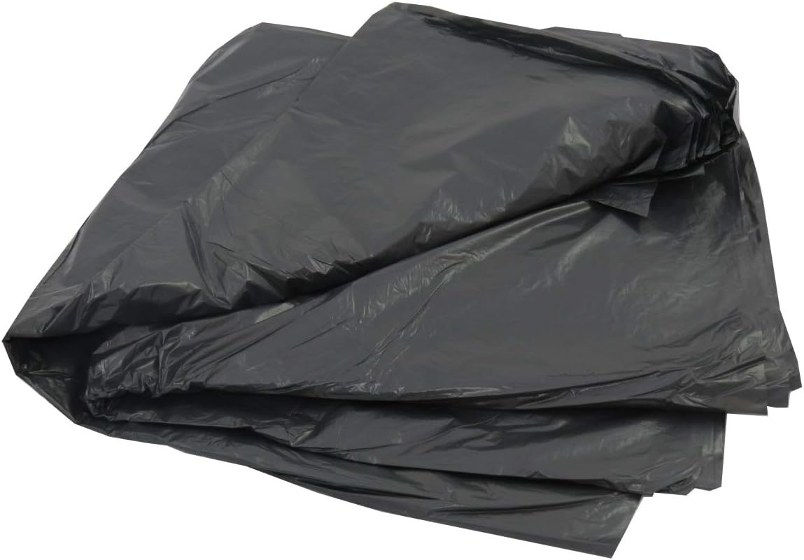 30 Large Black Plastic Polythene Wheelie Bin Liners Bags Sacks Size 30 x 46 x 54" Fits Standard Size Wheeliebin Refuse Rubbish Waste Dustbin