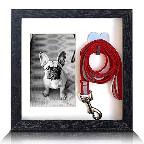 Pet Dog Memorial Picture Frame,Pet Collar Keepsake Frame with Collar