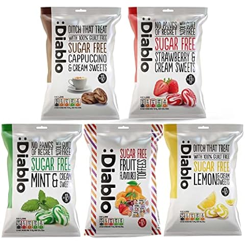 Diablo Sugar Free Retro Variety Hard Candy Pack Cover