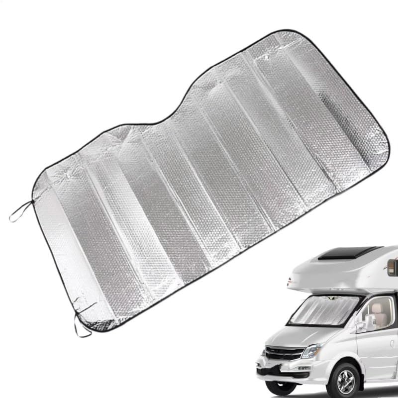 Parasol Para Parabrisas, Parasol Reflectante De 220x 70cm Para Semirremolque, Plegable Para RV Para Furgoneta Parasol Para Coche