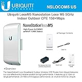 2x2 MIMO technology Ubiquiti LOCOM5 - Punto acceso exterior nanostation