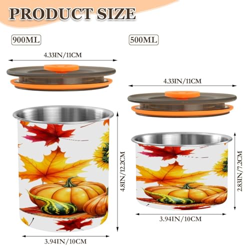Contenedor hermético de acero para café 17oz miniatura 2