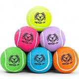 Dog Tennis Balls By Smith’s | 6 Pack | 4.7CM / 1.85” Diameter | 25% Stronger | High Visibility Colours | Tested And Certified | Best For Small And Toy Dogs (Below 10KG)
