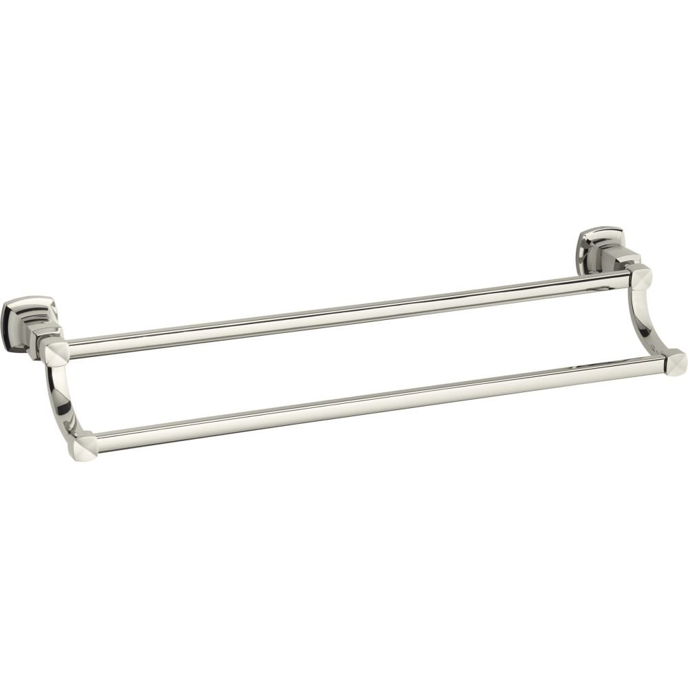 Barre de serviette double KOHLER pour en finir avec le linge humide sur le sol de la salle de bain