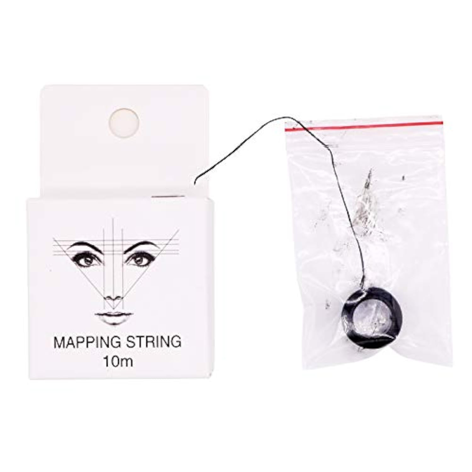 Eyebrow Mapping Strings with Ink, Micronumbing Threading Thread line Marker Ruler Measuring Tool for Eyebrow Makeup