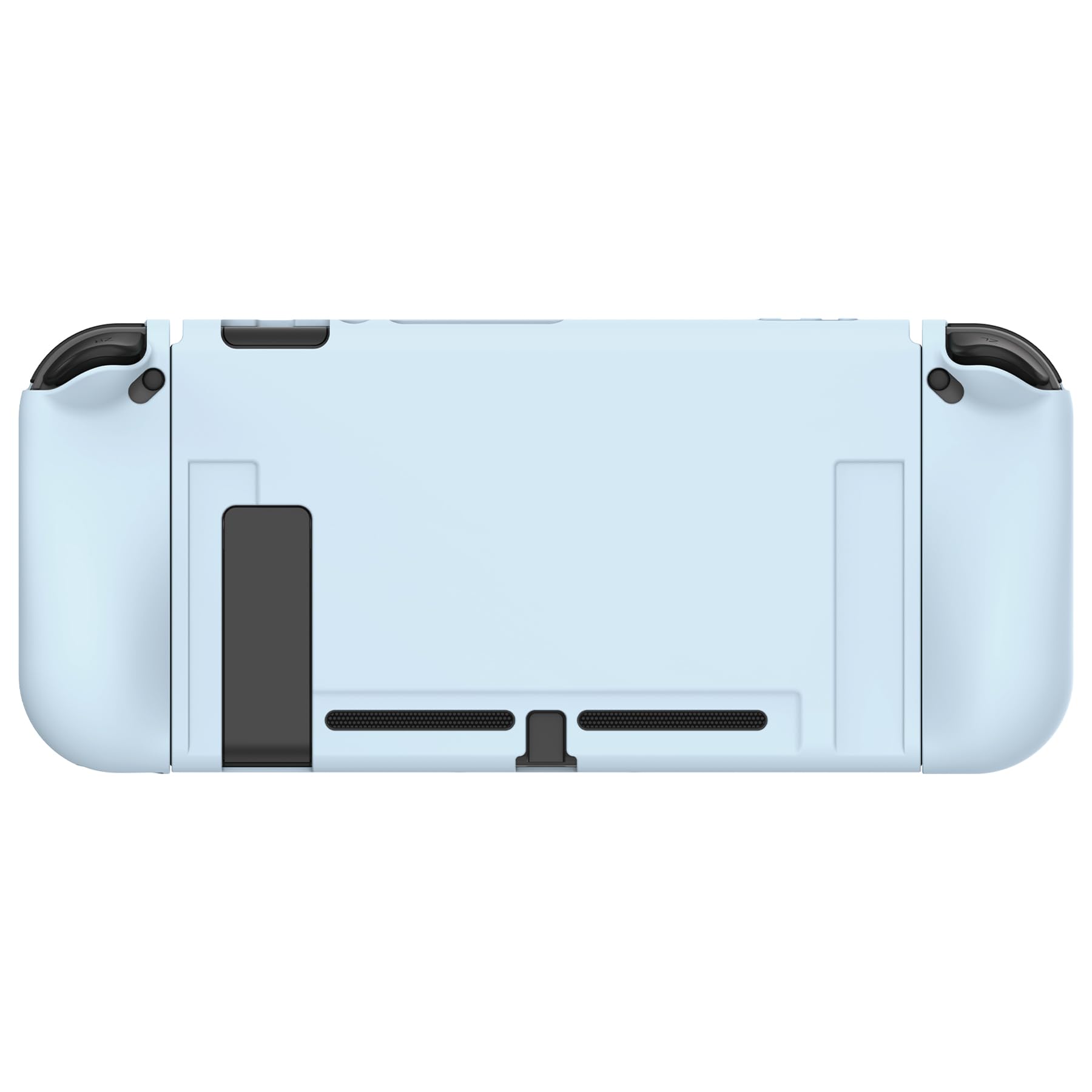 PlayVital Cover Protettiva Custodia per Nintendo Switch Copertura Morbida TPU Case per Joycon Console con Copri Tasti ABXY Direzionali Colorati-Celeste