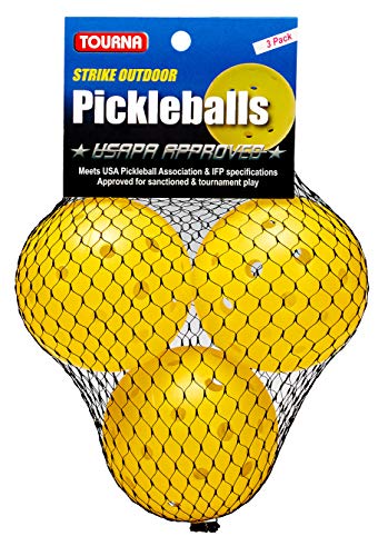 Tourna Strike Outdoor Pickleballs (3 Pack) - USAPA Approved