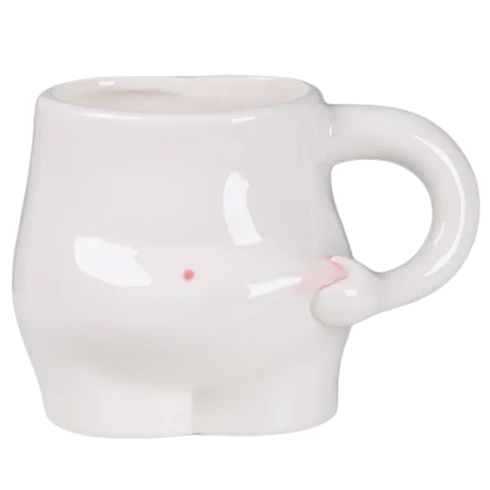 Osniyaw C Unique Offee Mugs, Ute Belly Up, Omfortable Funny Belly Shaped Kitchen Drinkware, Erami Mug For Offee, More Onvenient