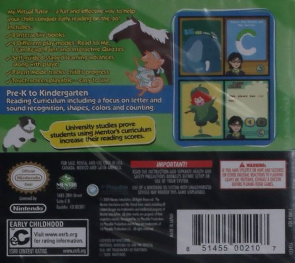 新品☆DS My Virtual Tutor: Reading Fir(北米版) 人気商品 8160円