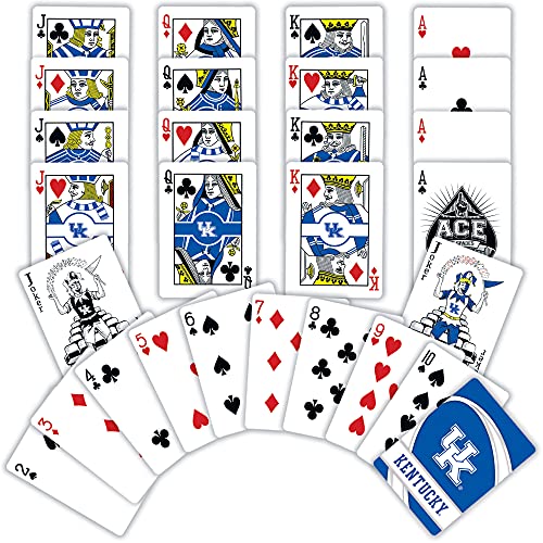 Image of MasterPieces Family Games - NCAA Kentucky Wildcats Playing Cards - Officially Licensed Playing Card Deck For Adults, Kids And Family