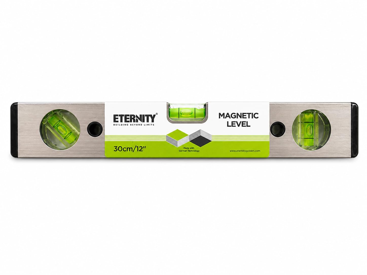 30cm Magnetic Spirit Level (12 Inch) with 3 Bubble Vials – Heavy Duty Aluminium Body, Accurate Measuring Tool-image-28