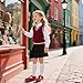 Otter MOMO Todder Little Girls Red Oxford Shoes Mary Jane T-Strap Size 2 School Uniform Party Dress Flat Shoes