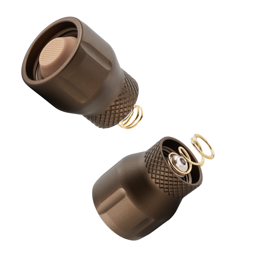 Z-BOLT Momentary ONLY Tailcap for Surefire M300/M600/M600DF/M640DF Lights & Blazer LEP & LED 18350/18650 Light Bodies FDE Finish