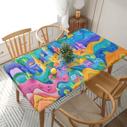 Nappe élastique lavable Dream Castle imperméable table 1.5m - 2