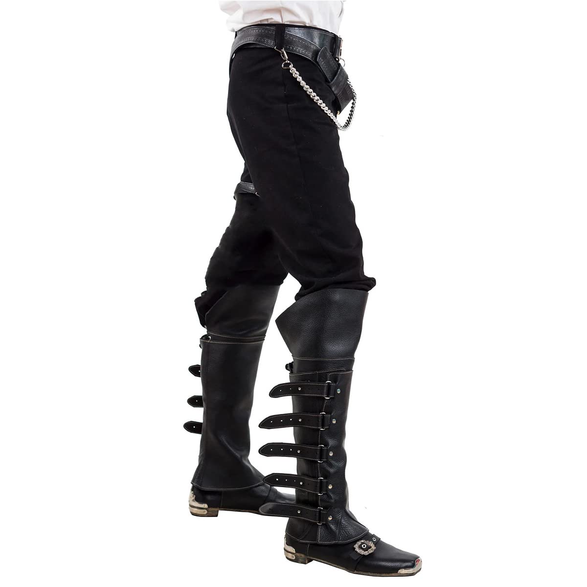 Bottes Médiévales Pour Hommes – Style Renaissance, Punk, Chevalier – Souples, Confortables, Idéales Pour Costumes Et événements - 11