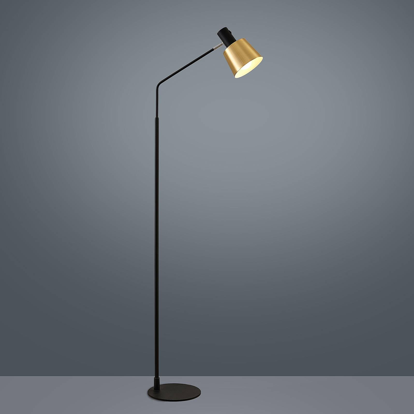 Lindby Stehlampe Vlada (Skandinavisch) in Schwarz aus Metall (1 flammig, E27) - Stehleuchte Standleuchte Floor Lamp Wohnzimmerlampe Wohnzimmerleuchte