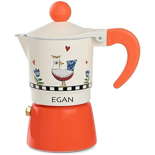 Egan Moka Collezione Cocoricò. Oggetto Realizzato in Alluminio Arancione. La referenza è 228070
