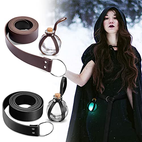 Ceinture de chevalier médiéval avec bouteilles de potion de qualité