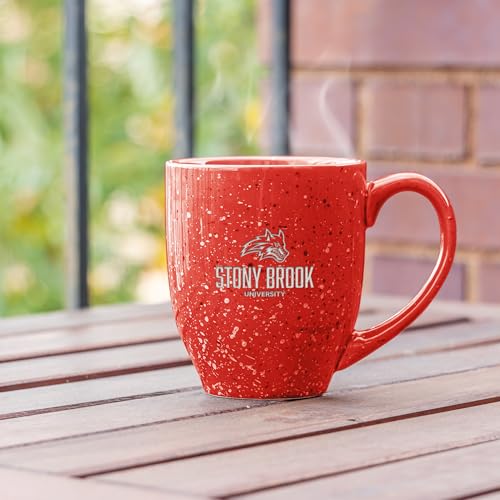Mug Stony Brook Seawolves tasse céramique rouge mouchetée grand format 473ml - 4