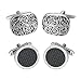 BodyJ4You 12 Pairs Cufflinks Two Tone Classy Stylish Men Colorful Cuff Links Elegant Set Gift Box