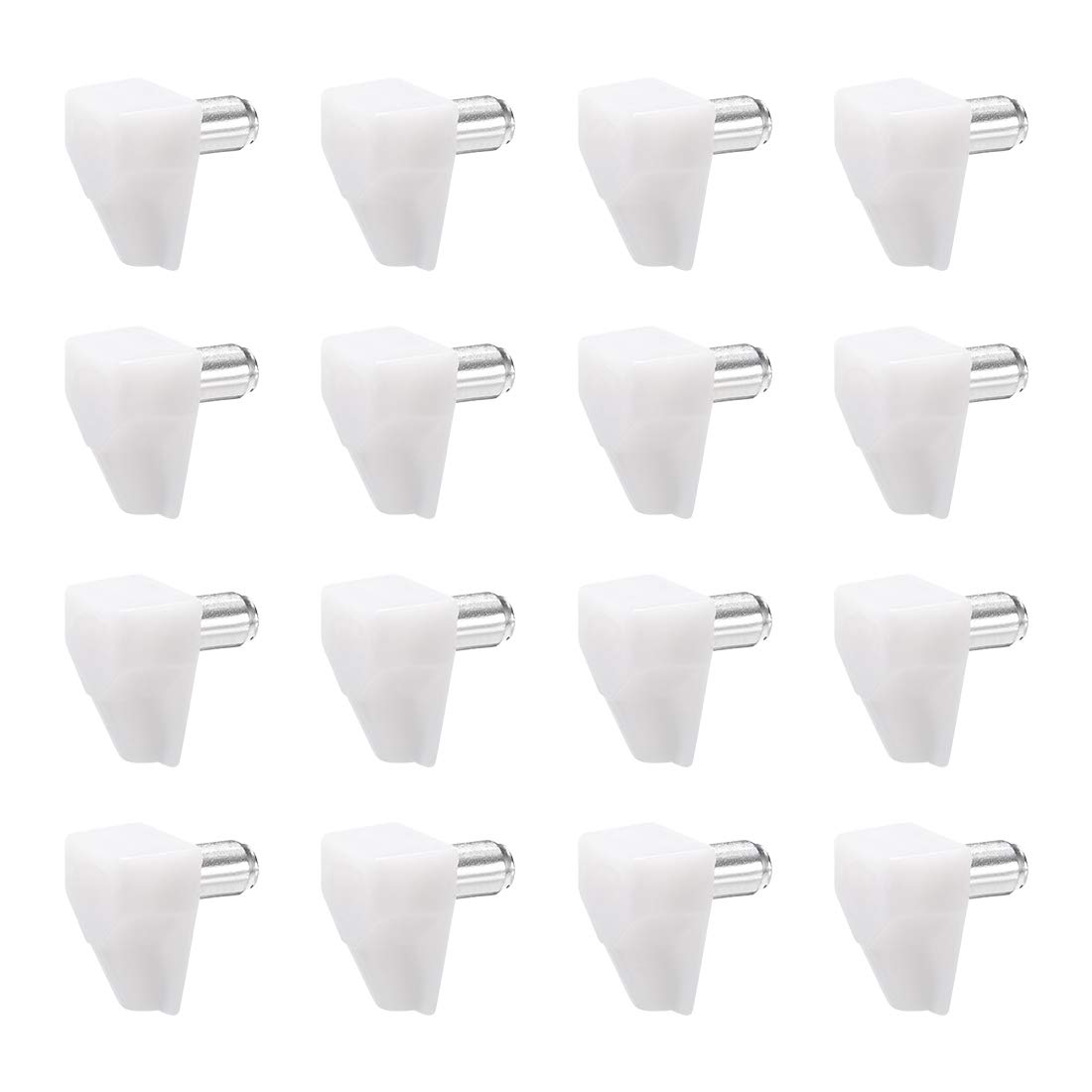 uxcell 50pcs Plastic Shelf Support Pegs,5mm Shelf Clips,Shelf