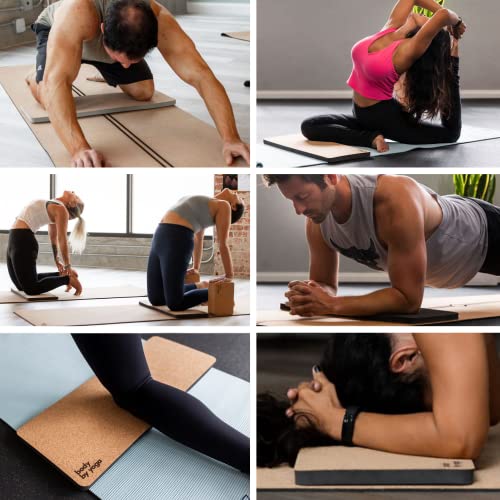 Image of Premium Yoga Knee Pad Cushion - Extra Thick Support for Knees, Elbows & Headstands | All the Comfort of an Extra Thick Yoga Mat with the Stability You Need for Standing Poses | Reversible Non-Slip Grip | Ideal for Yoga & Pilates Knee Pads