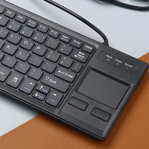 Clavier filaire USB 80 touches compact mini périphérique informatique hub