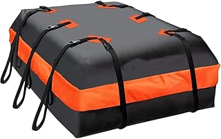 Automaze Car Roof Bag Rooftop top Cargo Carrier Bag 20 Cubic feet Waterproof for All Cars with/Without Rack, Includes Anti-Slip Mat, 10 Reinforced Straps, 6 Door Hooks-picture-12