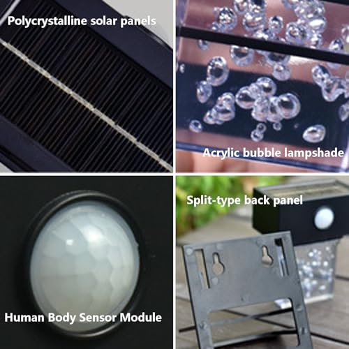 Aplique solar impermeable IP65 inalámbrico con luz cálida y sensor de movimiento 4