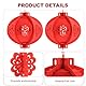 Warmhm 2 Stücke Chinesische Laterne Filz Rote Laterne Segen Glück Laterne Chinese New Year Lantern Rote Lampion für 2023 Neujahr Frühlingsfest Hochzeit Party Deko Hängende Dekoration