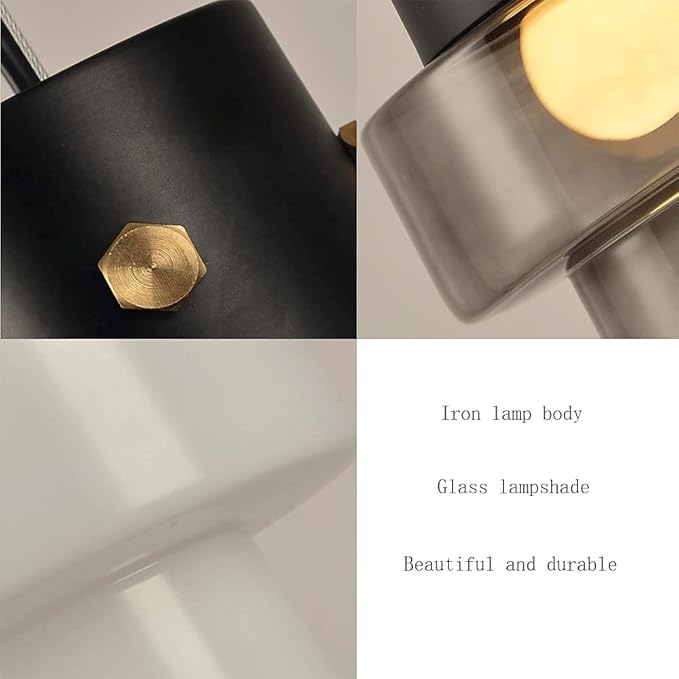 ADITAM Kroonluchter Plafondlamp Postmoderne Minimalistische Kroonluchter Creatieve Persoonlijkheid Glas Hanglamp Nordic Opknoping Plafondlamp Enkele Kop Armatuur Keuken Woonkamer Verlichting Home Decor Lamp photo 3