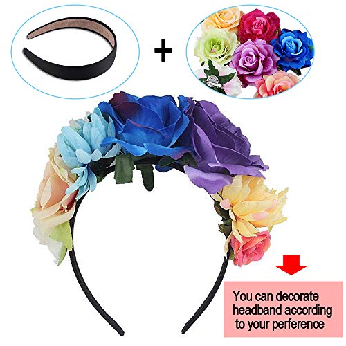 SIQUK 18 Pieces Satin Headbands 1 Inch Wide Non-slip Headband Colourful DIY Headbands for Women and girls, 18 Colours - Image 6
