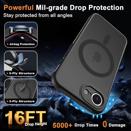 Image of MOCCA Magnetic Shockproof for iPhone 17e Case,Black