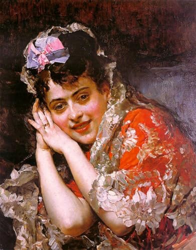 Affiche Arts Aline Masson Raimundo Madrazo toile décoration salon 60x90cm
