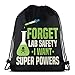 Produktbild HFXY Forget Lab Safety Ich möchte Superkräfte Kordelzug Rucksack Rucksack Umhängetaschen Gym Bag