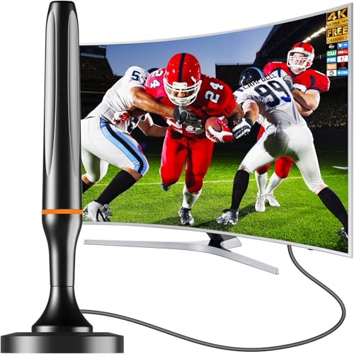 Digital TV Antenna for Smart Tv Indoor Antenna for Tv Without Cable with 360° Reception Strong...