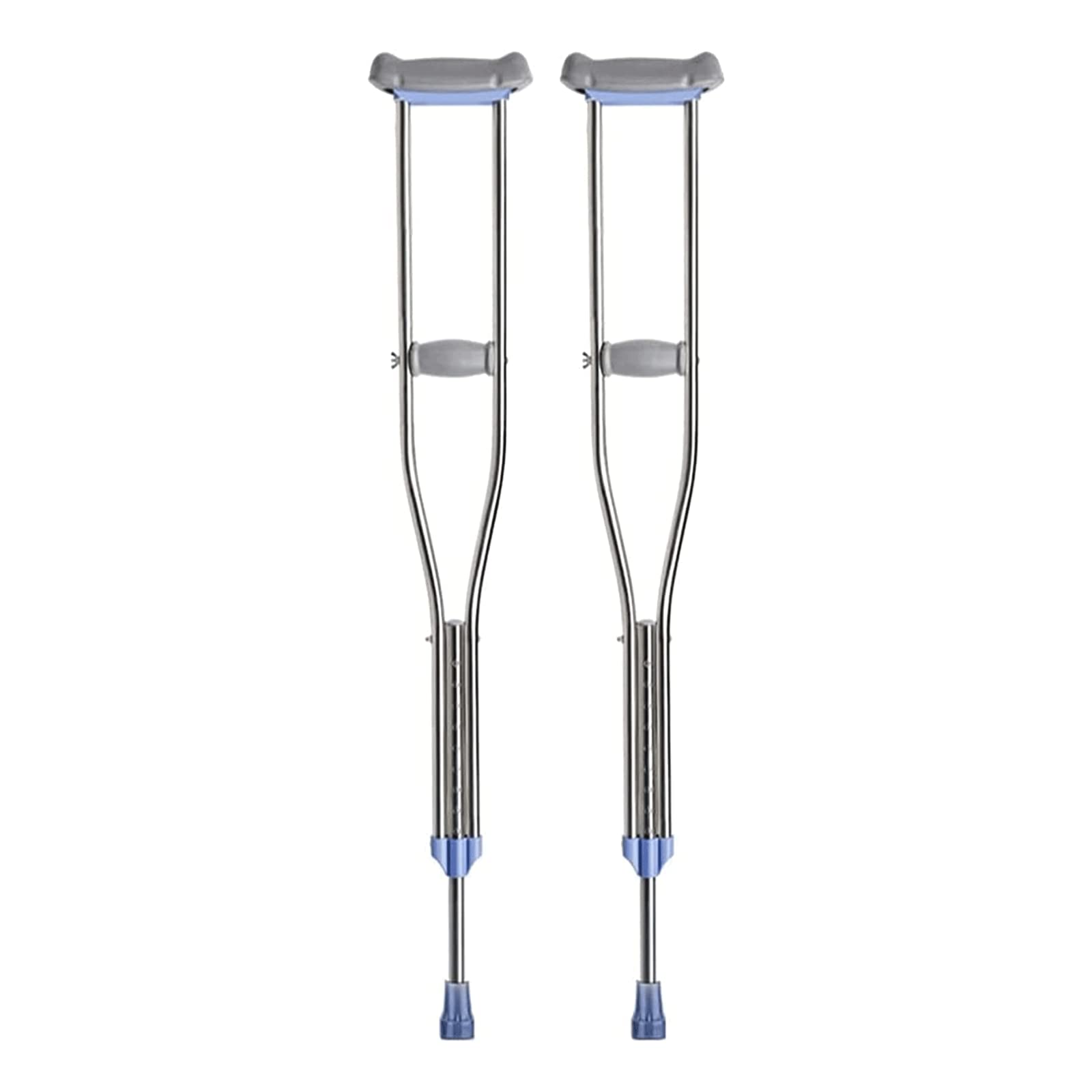 PAASHE Muletas Bastones para Caminar de Acero Inoxidable Adecuado para un Rango de Altura de 130-195 cm Bastones para Caminar Bastones Carga máxima 100 kg