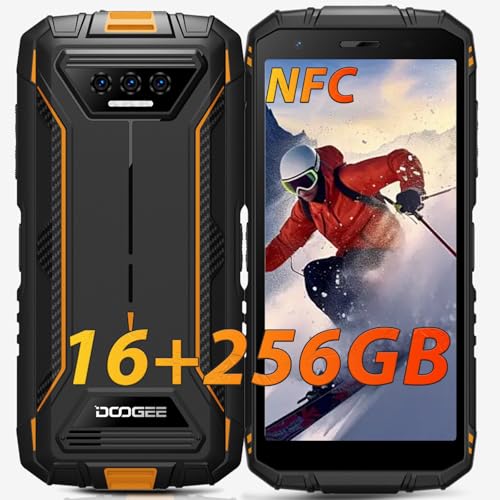 DOOGEE S41 Max [2025] 256GB/1TB + 16GB Outdoor Handy Ohne Vertrag, 5.5 Zoll HD+ Display Android Outdoor Smartphone 6300mAh, 13MP+8MP,...