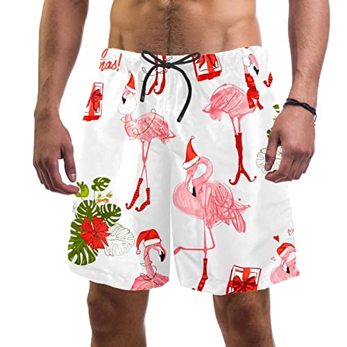 Maillots de bain pour hommes flamants roses finition soignée short de plage de qualité