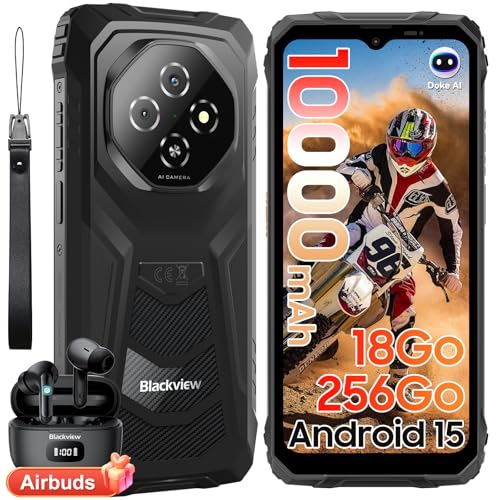 Blackview Fort 1 Smartphone incassable, Android 15, 18Go+256Go