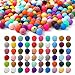 300pcs Silicone Beads for Keychain Making Kit