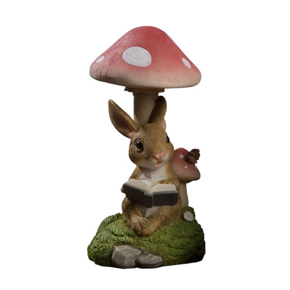 Cadeau statue de lapin artisanat de plein air et intérieur en résine