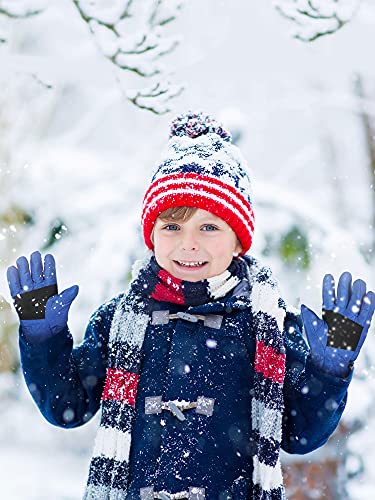 Image of Geyoga 4 Pairs Winter Kids Ski Gloves Boys Girls Windproof Waterproof Warm Snow Gloves for Children Toddler Snowboard