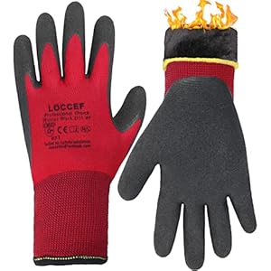 2 Pairs Winter Work Gloves for Men and Women, Freezer Gloves for Work Below Zero, Thermal Insulated, Super Grip