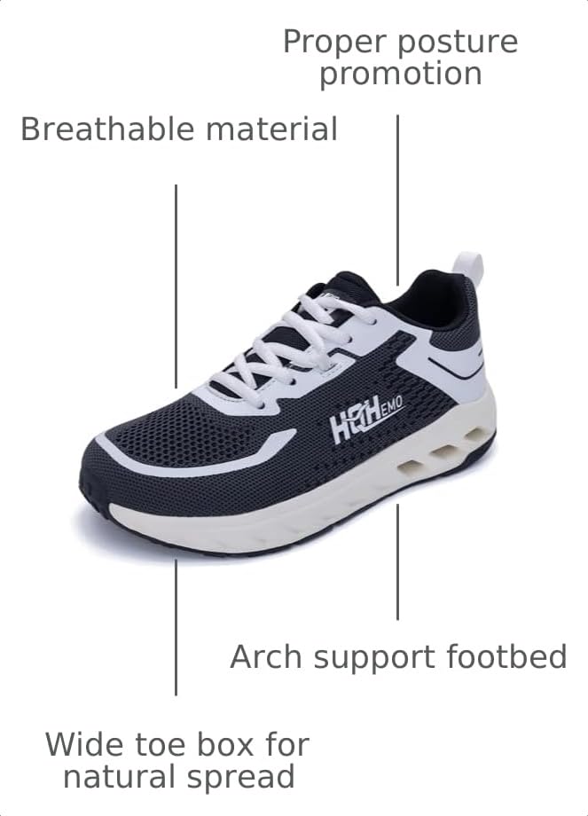 Image of Women Wide-Toe Box Walking Athletic Sneakers Zero Drop Tennis Shoes Wide Width Running Jogging for Gym Outdoor Sport
