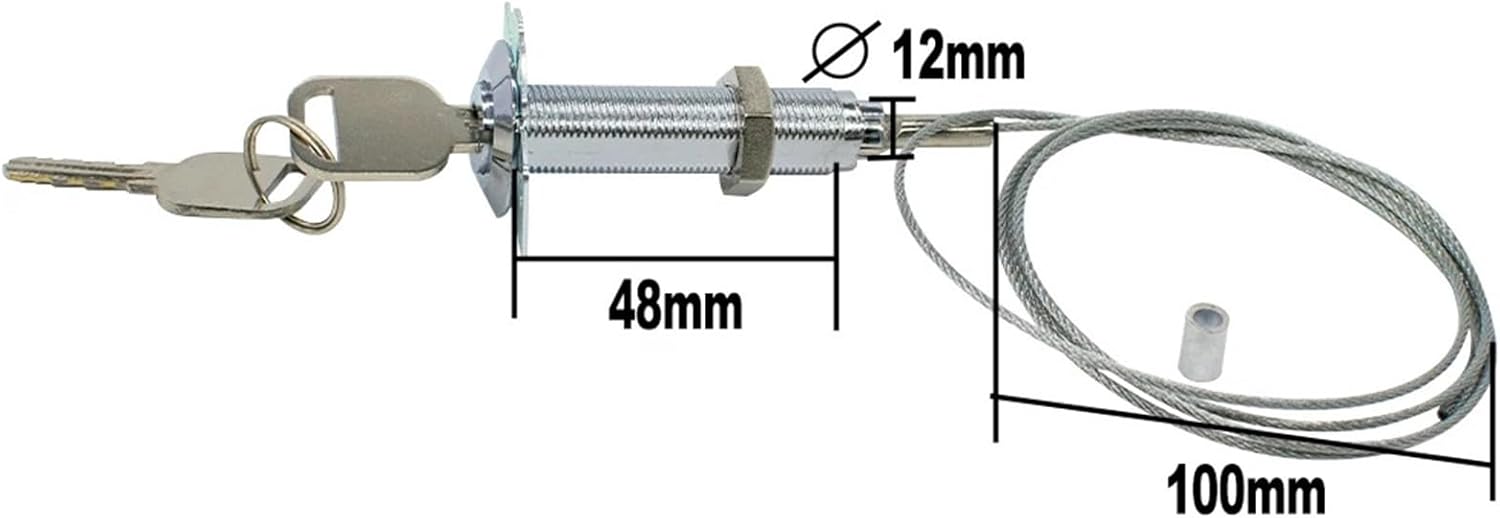 Emergency Release Lock Kit 4 Set Universal Emergency Lock for Rolling Shutter/Garage Door