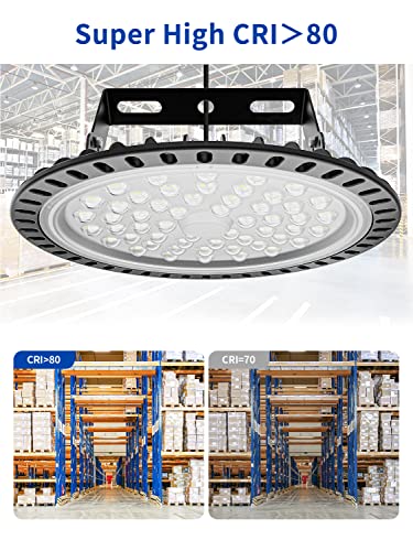 Wowspeed Led High Bay Light,200W 20000Lm Ufo Led High Bay Light,6500K Daylight Led Shop Light, Ip65 Waterproof Led Commercial Warehouse Area Light,Led Garage Light For Garage Gym Factory Warehouse #TOP5